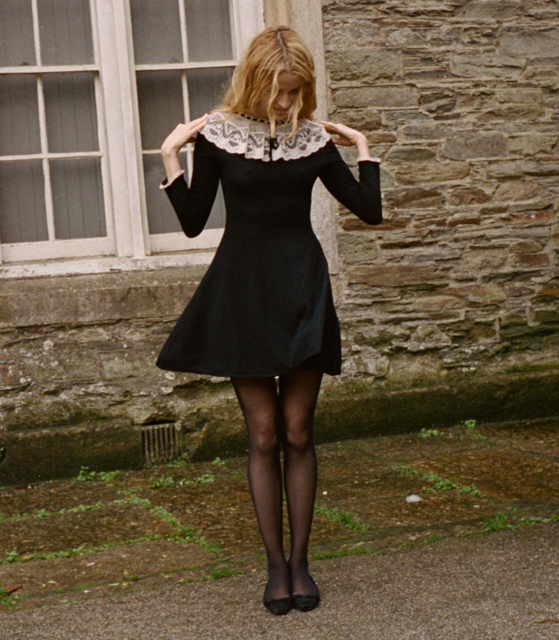 SANDRINE DRESS -- BLACK - Image 8