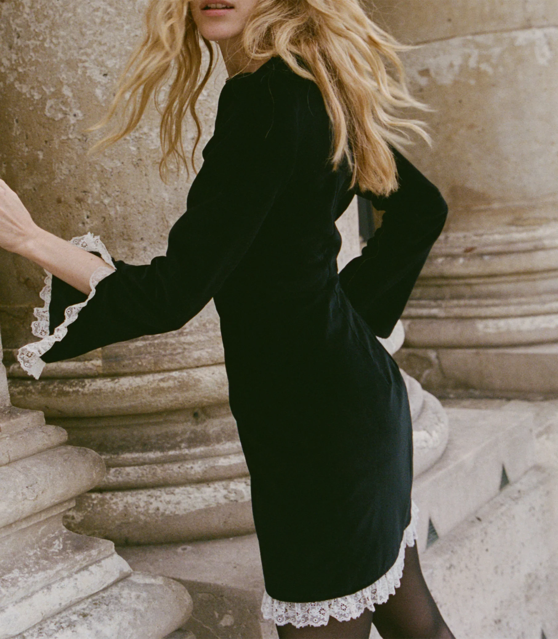 SAVINE DRESS -- BLACK - Image 2
