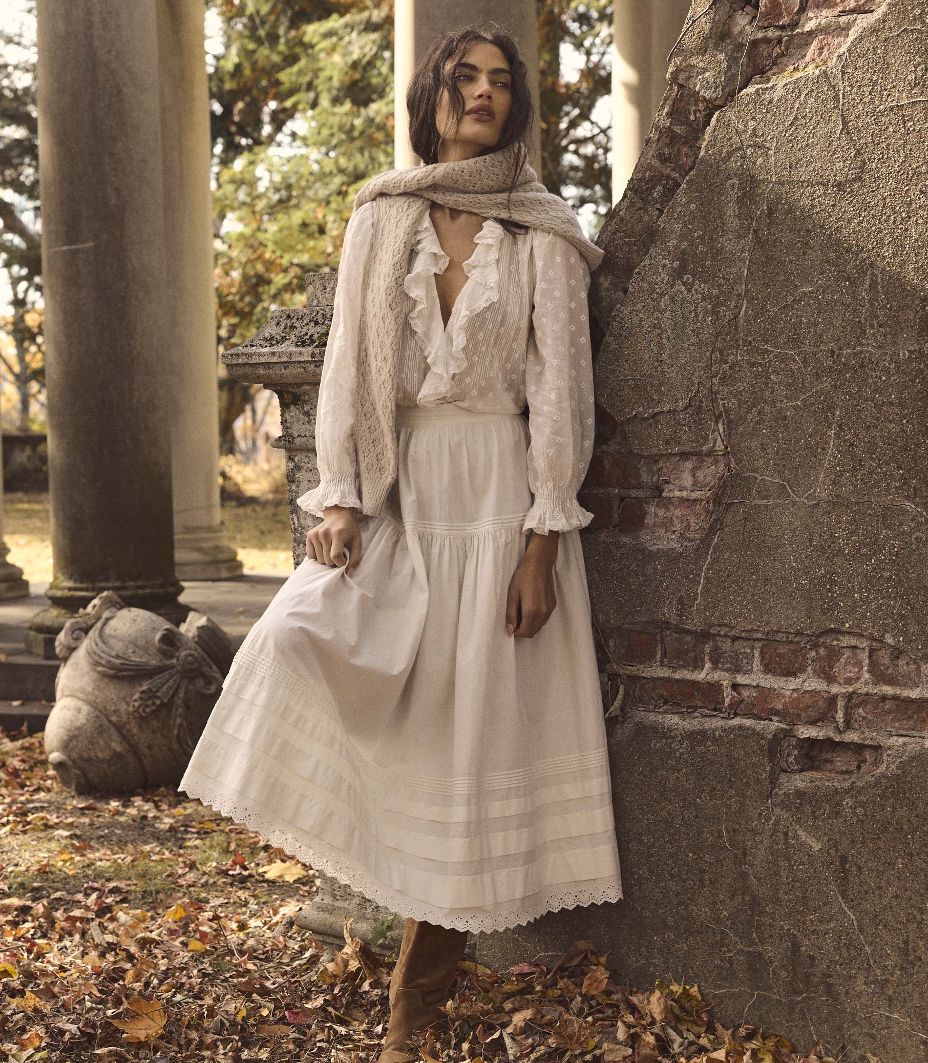 SEBASTIANE SKIRT -- POWDER - Image 4