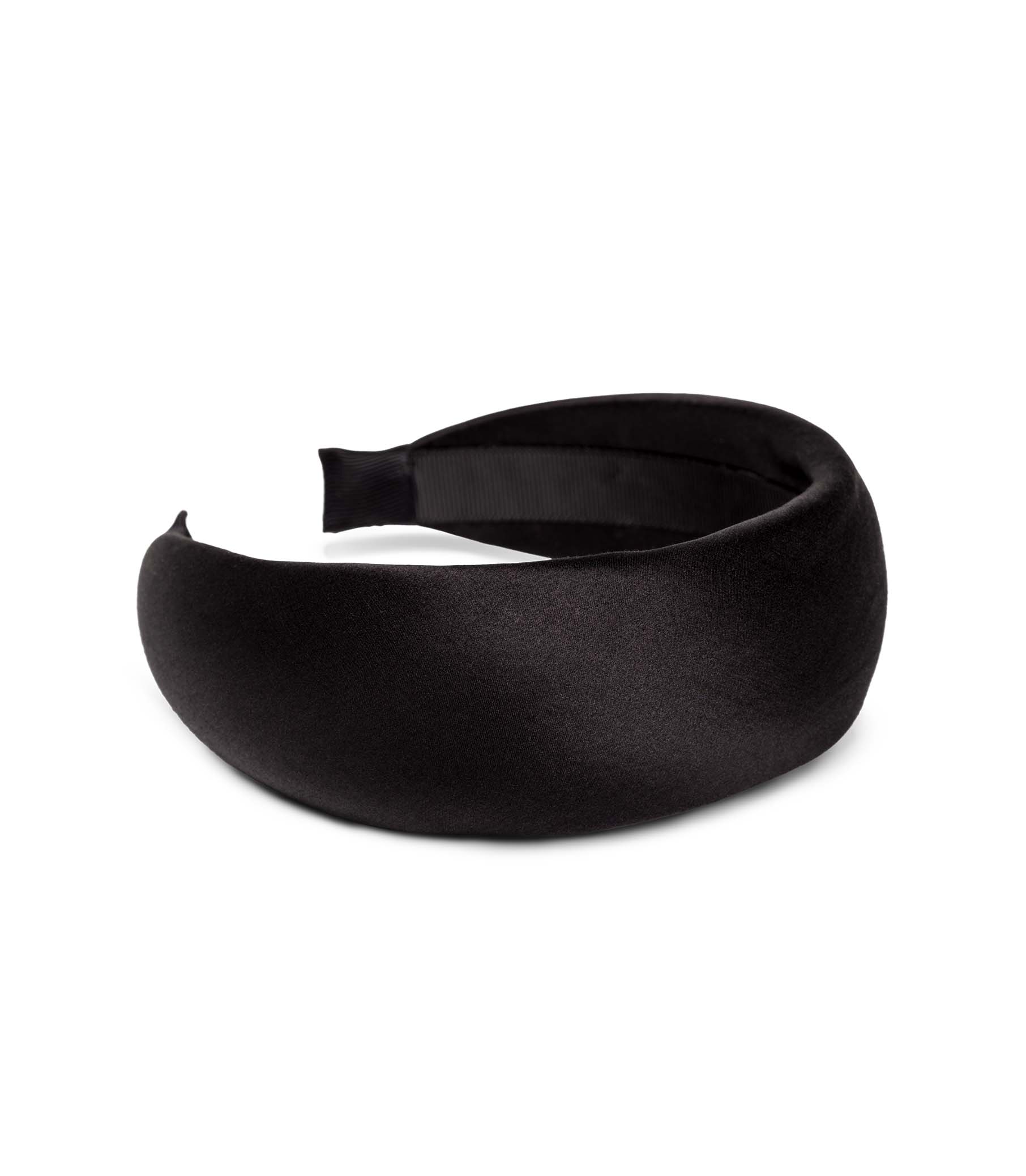 SESTRI HEADBAND -- BLACK SATIN - Image 5