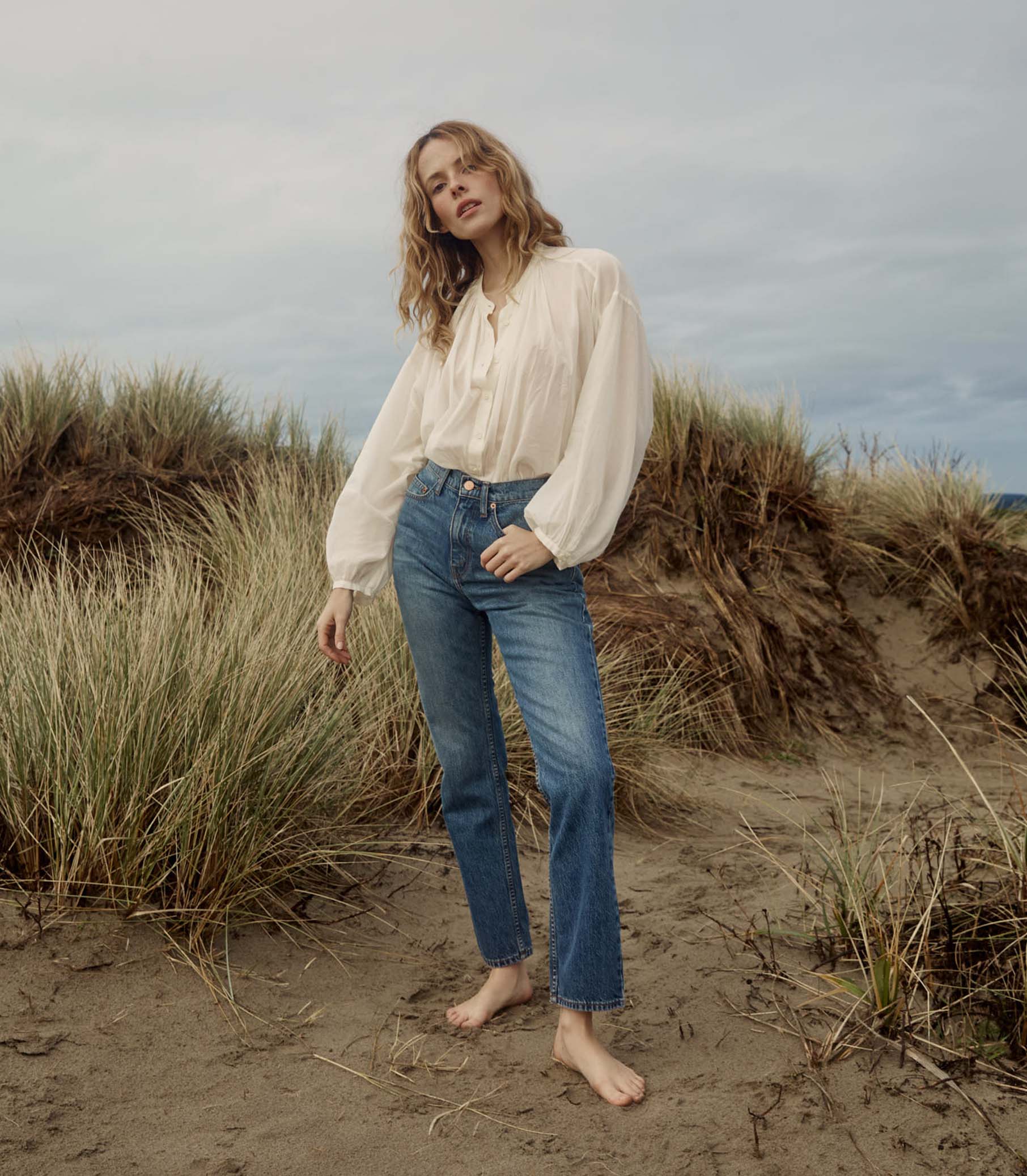 THE JANE BLOUSE -- SALT - Image 5
