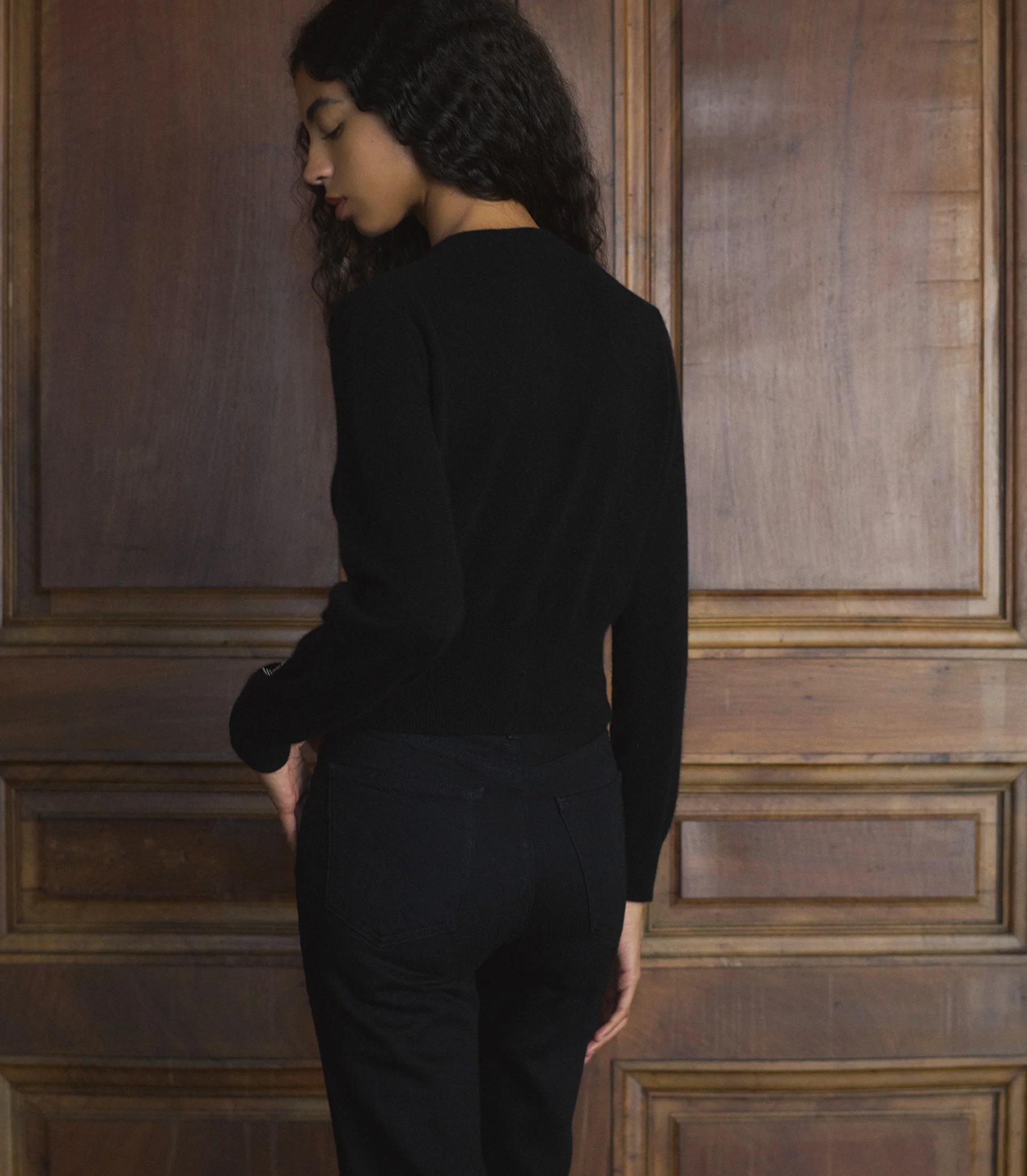 TRESOR CARDIGAN -- BLACK - Image 6