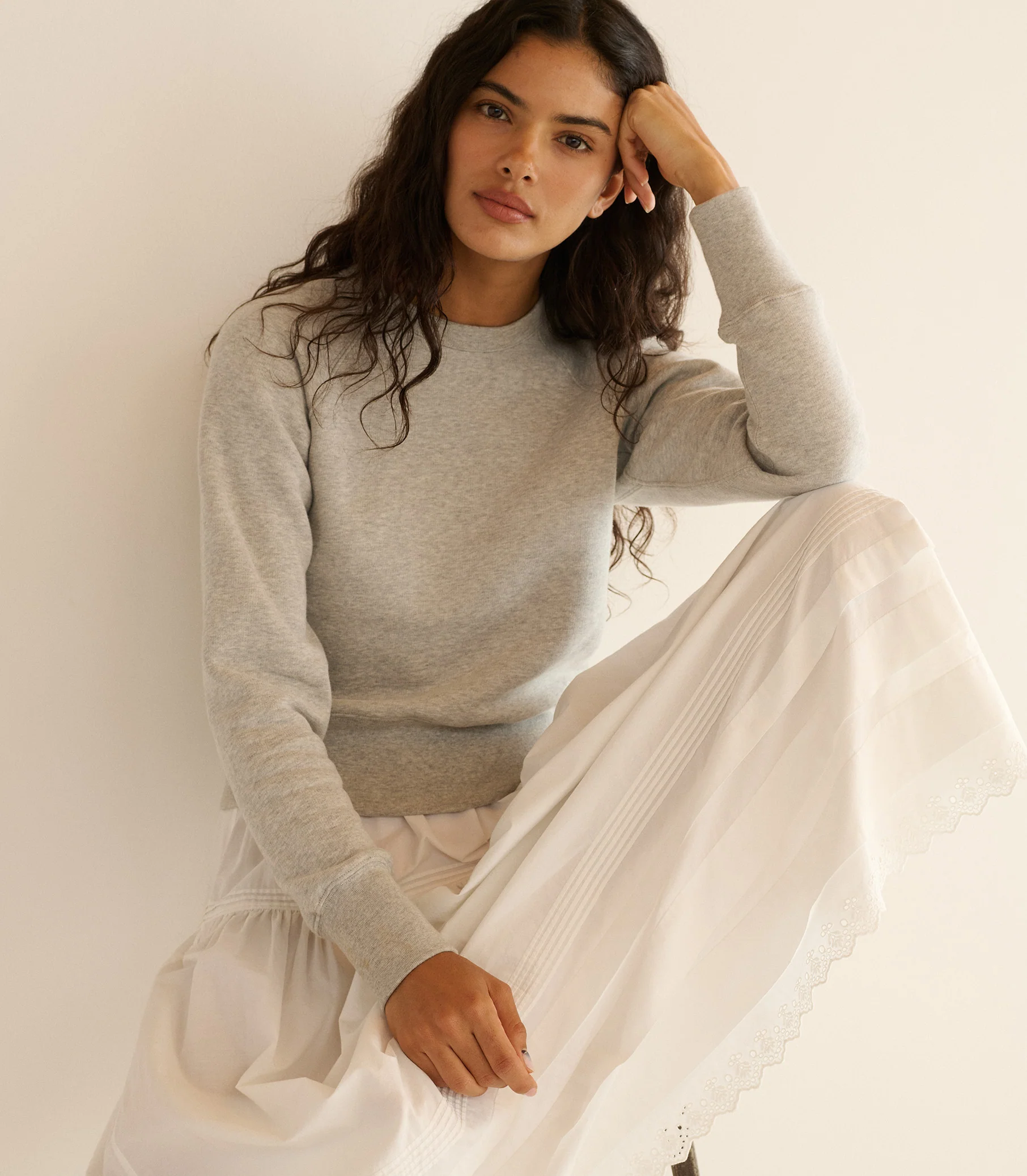 VELMA SWEATSHIRT -- HEATHER GREY - Image 2