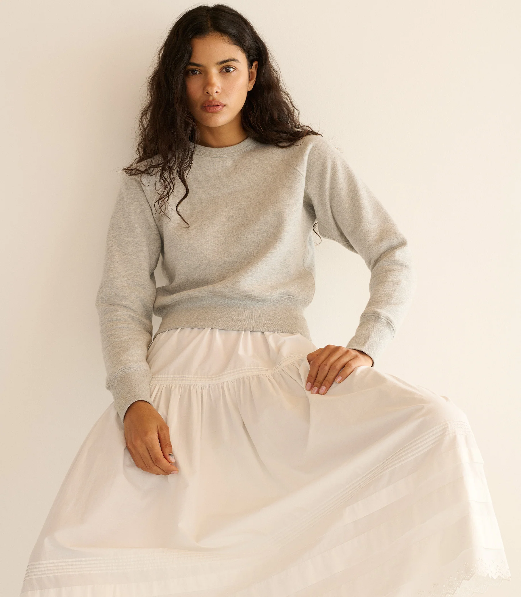 VELMA SWEATSHIRT -- HEATHER GREY - Image 3