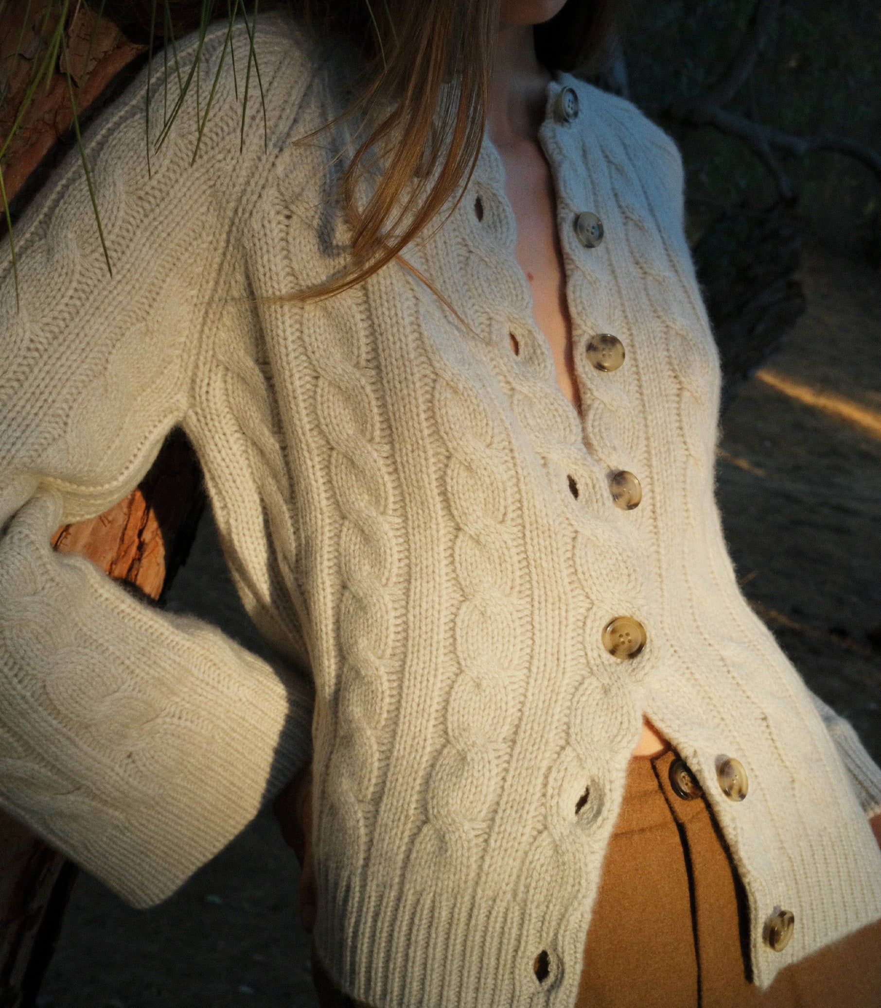 VIRGINIE CASHMERE CARDIGAN -- COTTAGE - Image 4
