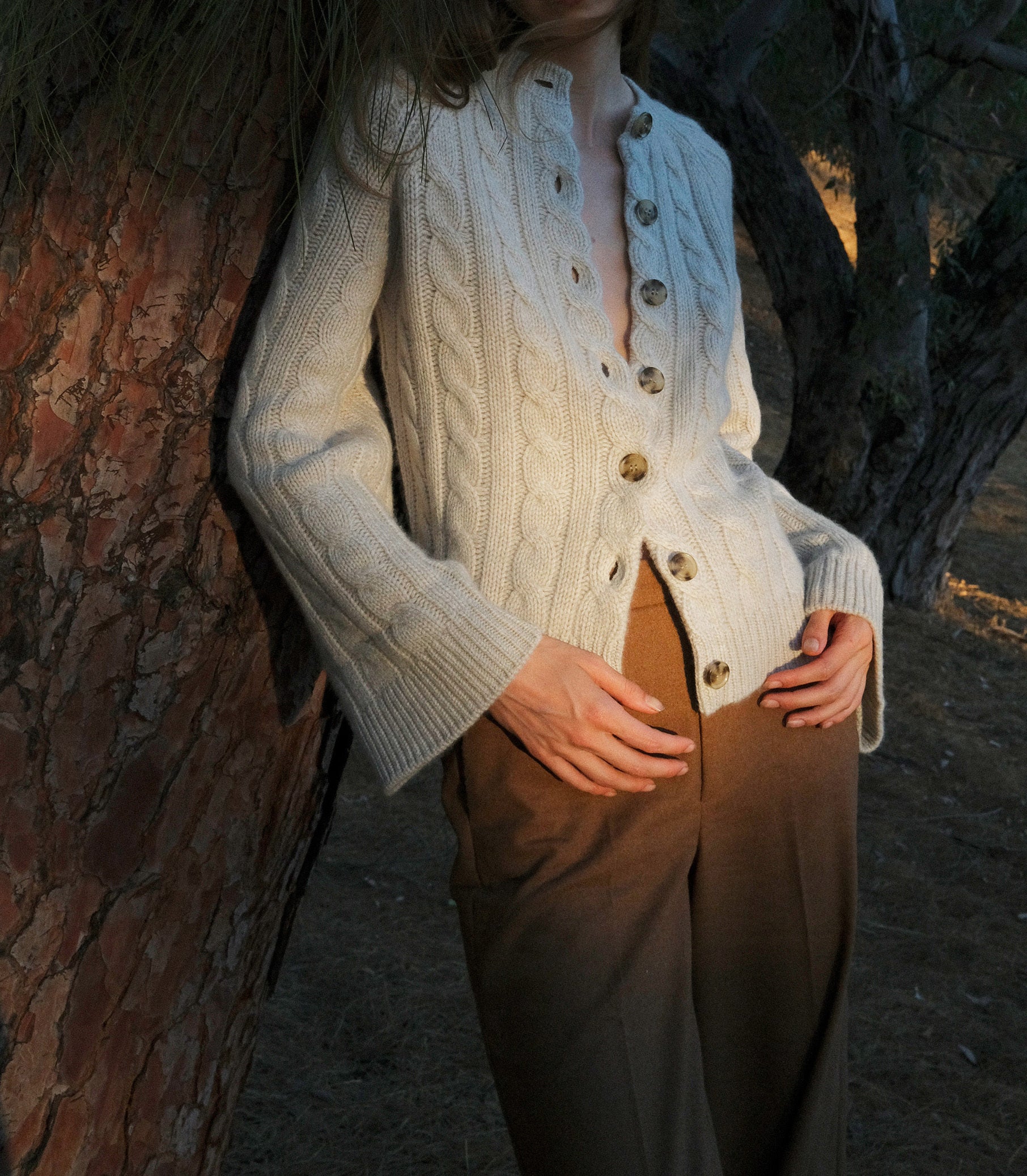 VIRGINIE CASHMERE CARDIGAN -- COTTAGE - Image 5