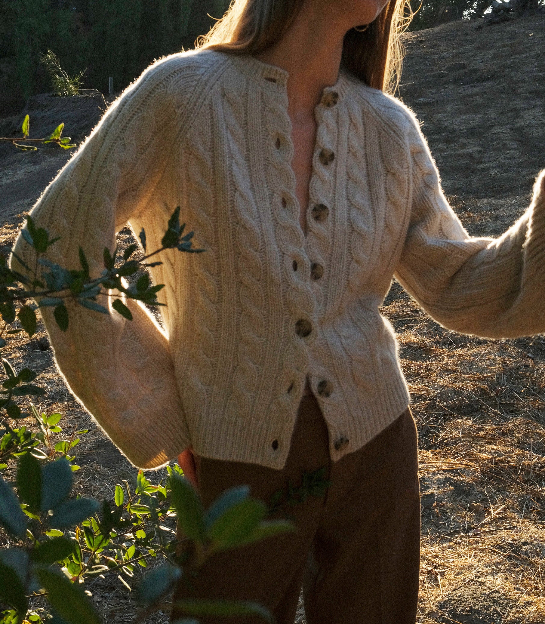 VIRGINIE CASHMERE CARDIGAN -- COTTAGE - Image 6