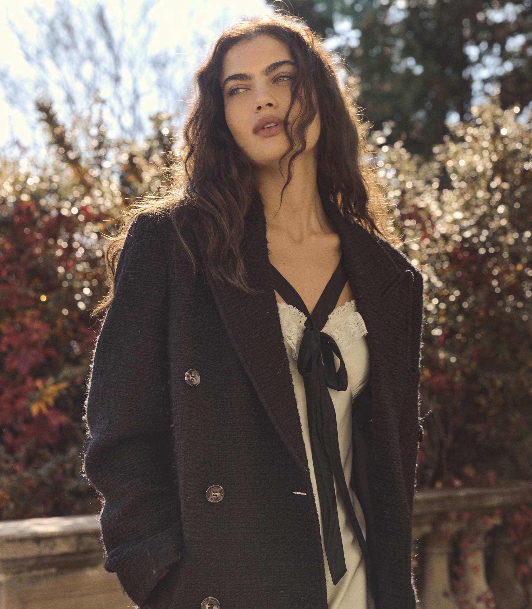 WILHELMINA COAT -- BLACK - Image 3