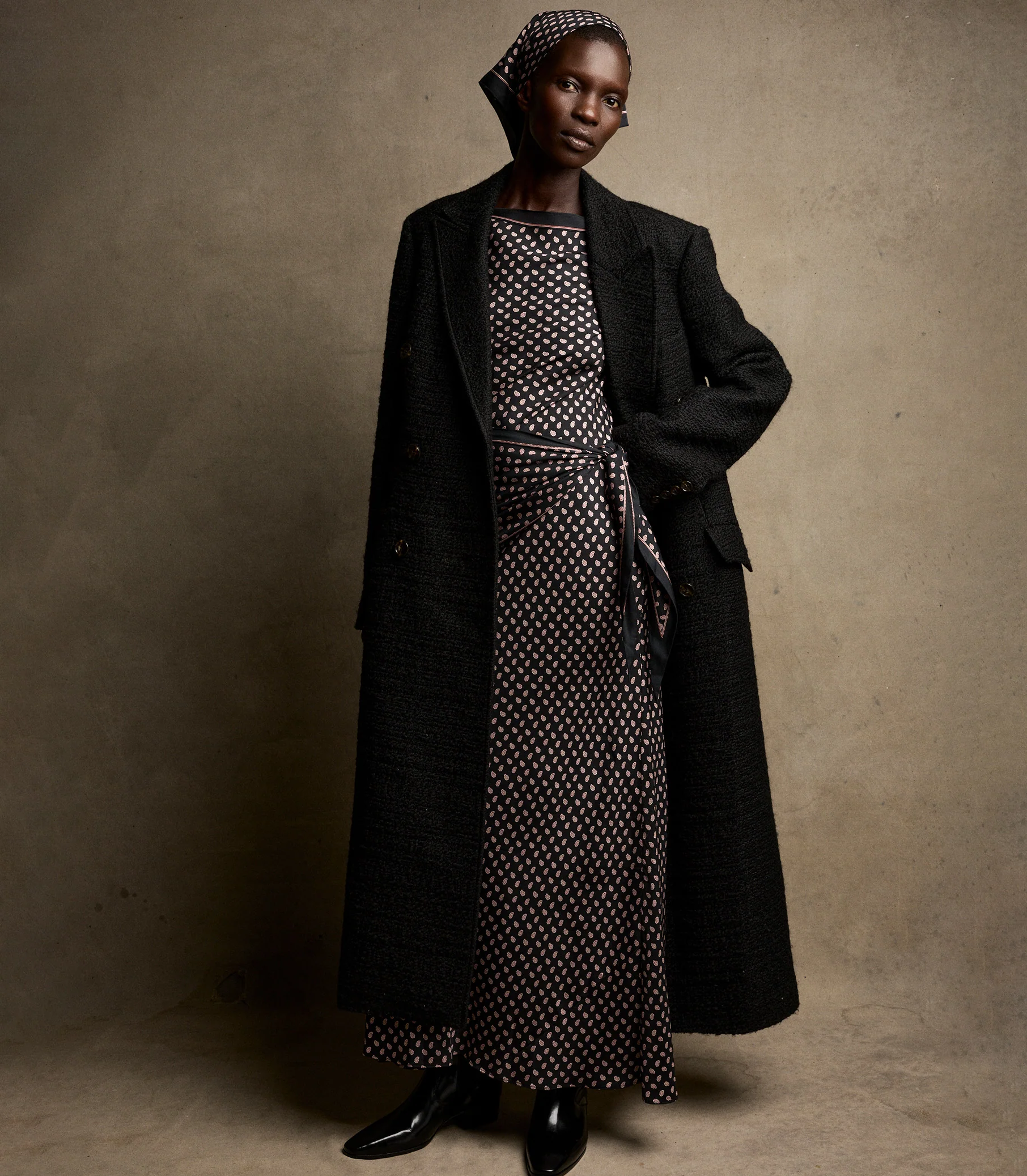 WILHELMINA COAT -- BLACK - Image 6