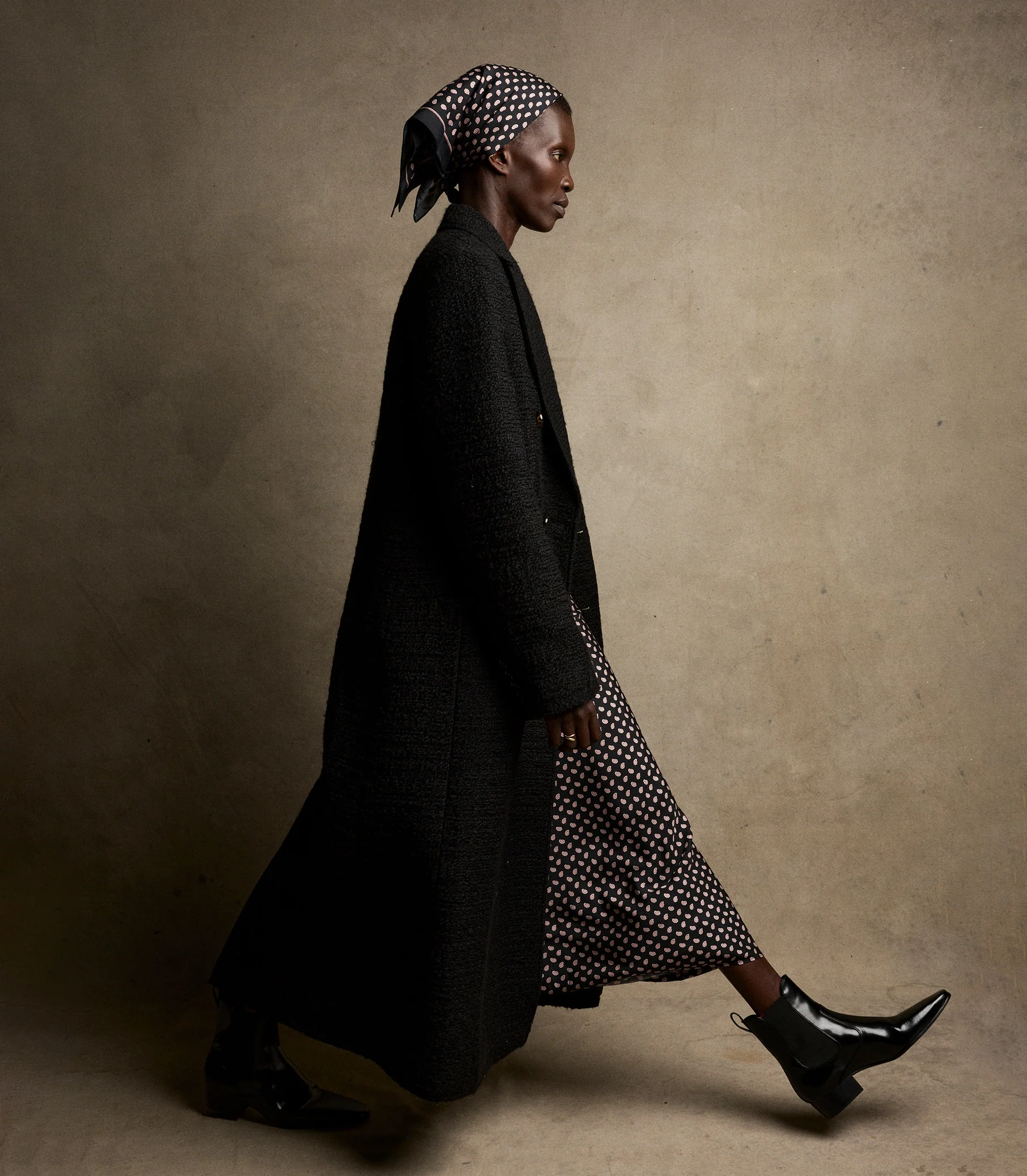 WILHELMINA COAT -- BLACK - Image 7