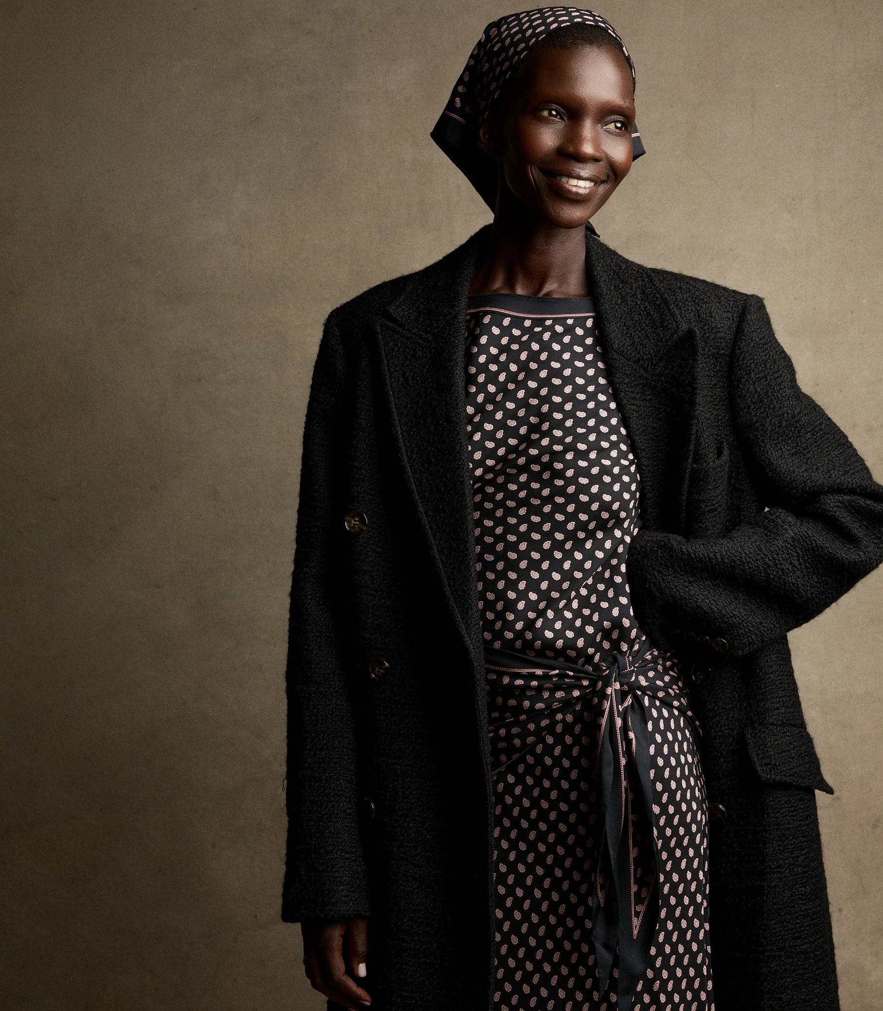 WILHELMINA COAT -- BLACK - Image 8